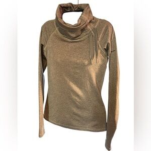 Nike Pro Cowl neck Pullover Turtleneck Women's Small Cinch Neck Drawstring